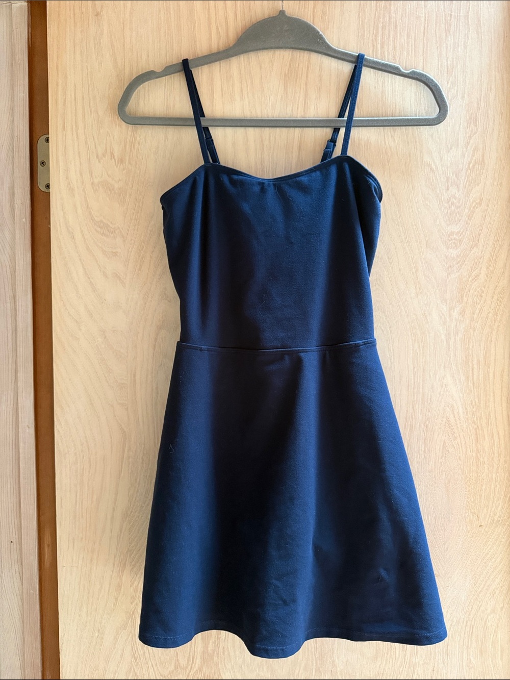 ALO Yoga Navy Spaghetti-Strap Mini Dress